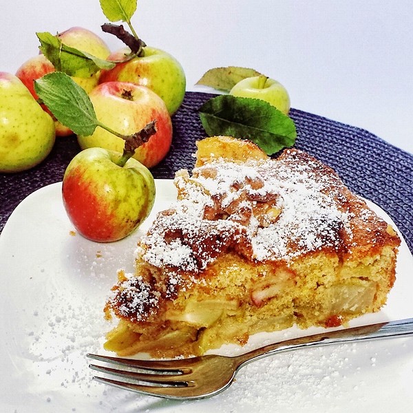 Невидимый пирог с яблоками рецепт с фото пошагово в духовке